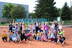 Šiaulių teniso mokykloje apsilankė beveik 100 mažųjų svečių